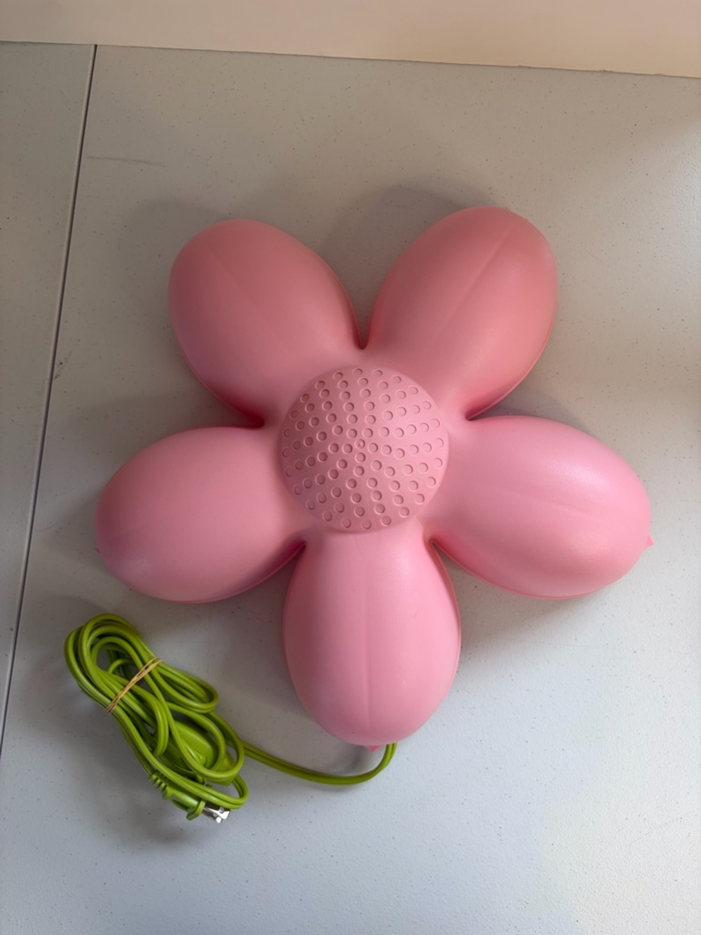 Vintage IKEA Smila Blomma Flower Daisy Wall Hanging Sconce Light Lamp Pink Kids